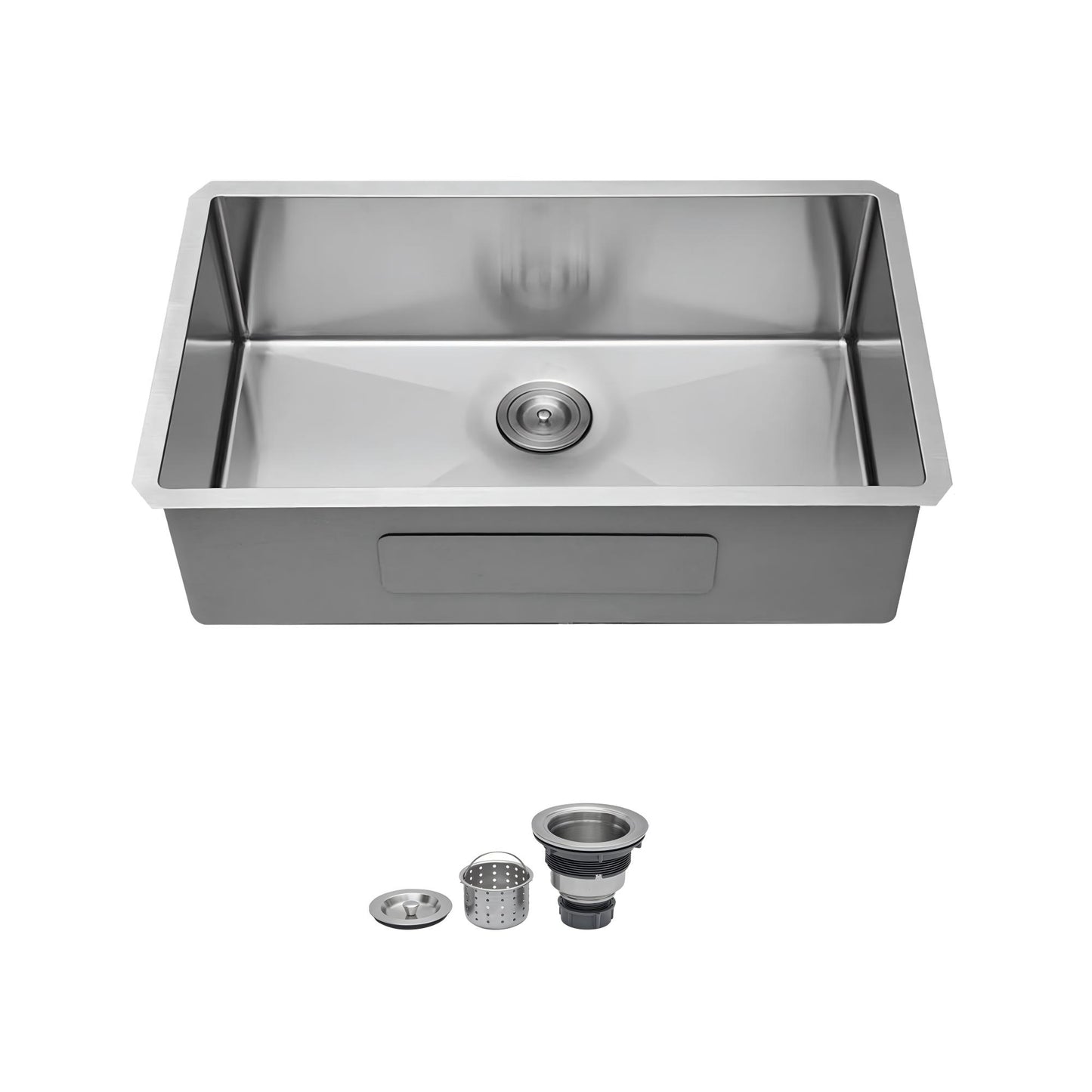 HOMEMYSTIQUE Undermount 30-in x 18-in Stainless steel Single bowl 16 -Gauge Kitchen Sink