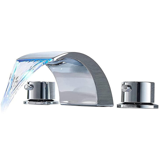 8 in. Widespread Double Handle Bathroom Faucet with Corrosion Resistant, Drip Free in Polished Chrome