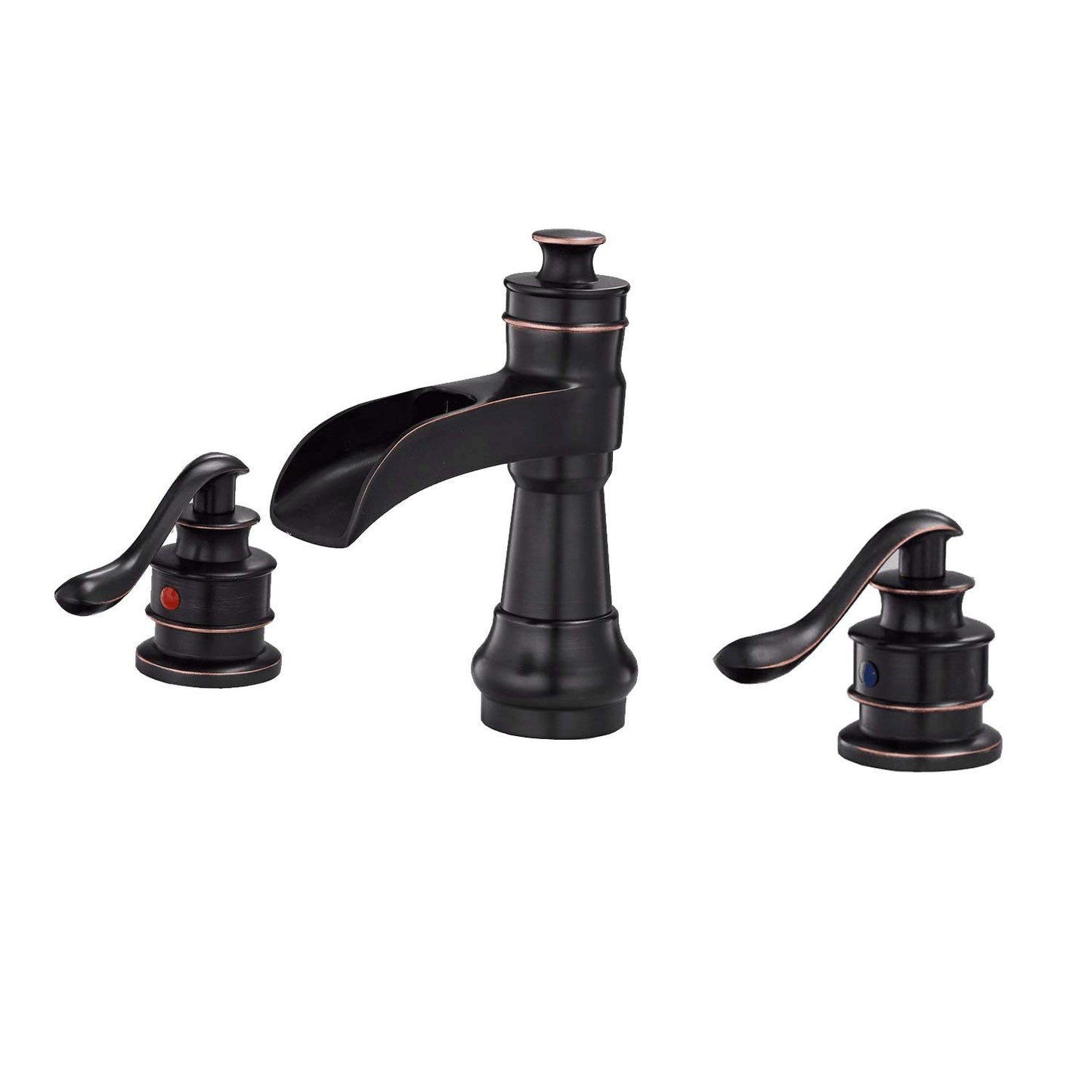 8 in. Widespread Double Handle Bathroom Faucet with Spot Resistant, Corrosion Resistant in Oil Rubbed Bronze
