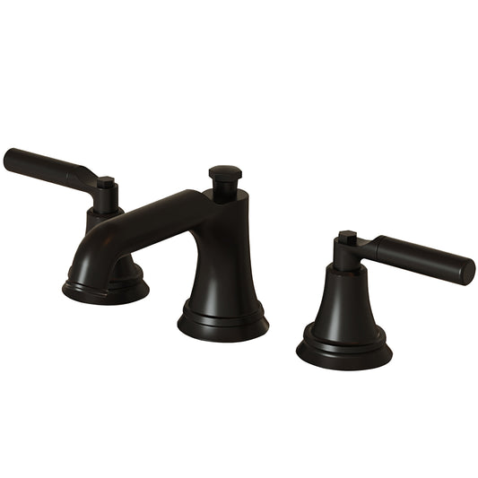 8 in. Widespread Double Handle Bathroom Faucet with Drain Kit Included in Brushed Nickel